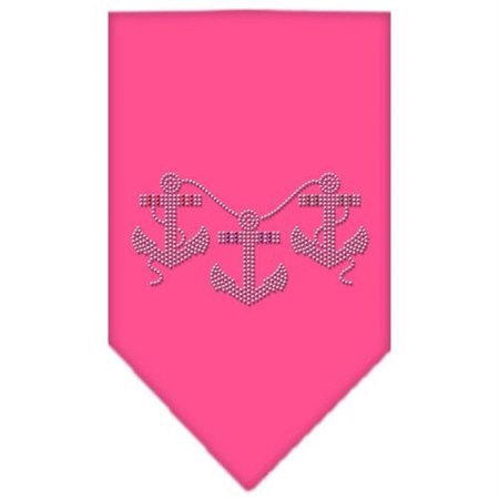 UNCONDITIONAL LOVE Anchors Rhinestone Bandana Bright Pink Large UN813501